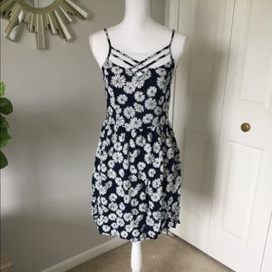 Summer dress with adjustable straps